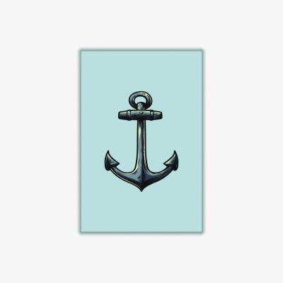 Wolf & Badger Grey Ship's Anchor Large Stanley Print House