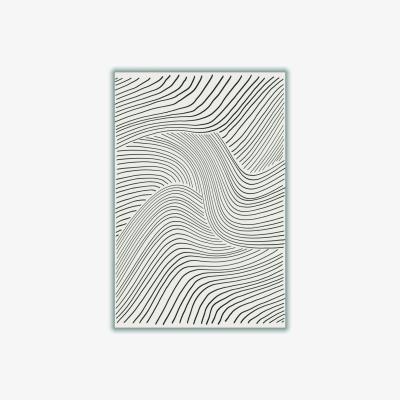 Wolf & Badger Grey Minimal Lines Set #1 A3 297 X 420Mm Stanley Print House