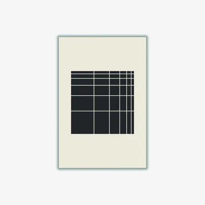 Wolf & Badger Black Geometric Vibes #2 A3 297 X 420Mm Stanley Print House