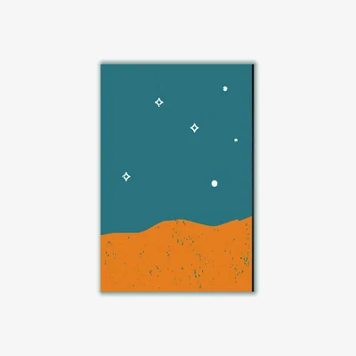 Wolf & Badger Yellow / Orange Starry Night Extra Large Stanley Print House