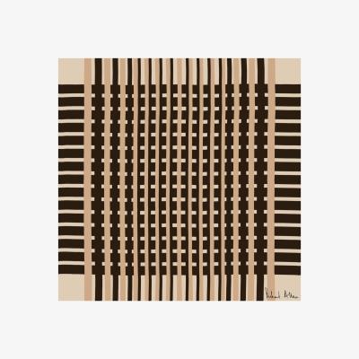 Wolf & Badger Neutrals / Yellow / Orange Manhattan Design Print Richard Allan London