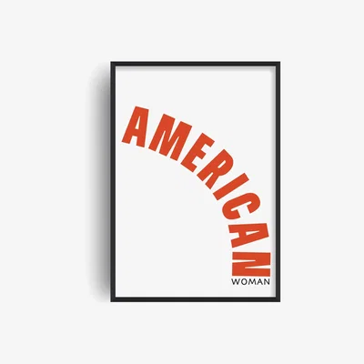 Wolf & Badger Red American Woman Retro Art Print A2 420 X 594Mm Fanclub