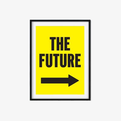 Wolf & Badger Yellow / Orange The Future A3 297 X 420Mm The Native State