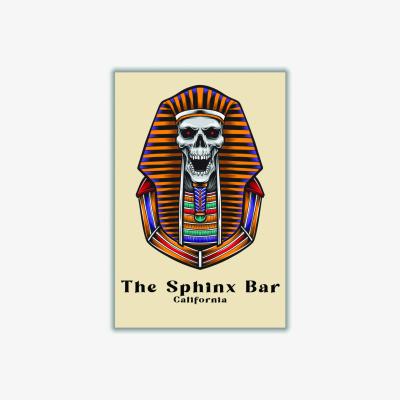 Wolf & Badger See You At The Sphinx A3 297 X 420Mm Stanley Print House