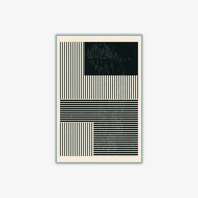 Wolf & Badger Black And White Minimal Series #1 Extra Large Stanley Print House