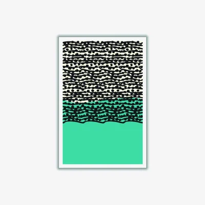 Wolf & Badger Blue Vibe A3 297 X 420Mm Stanley Print House
