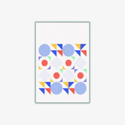 Wolf & Badger Retro Geometric 2 A4 210 X 297Mm Stanley Print House