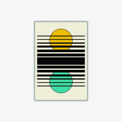 Wolf & Badger Geometric Suns Iii Large Stanley Print House