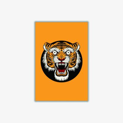 Wolf & Badger Yellow / Orange Vintage Tiger Medium Stanley Print House
