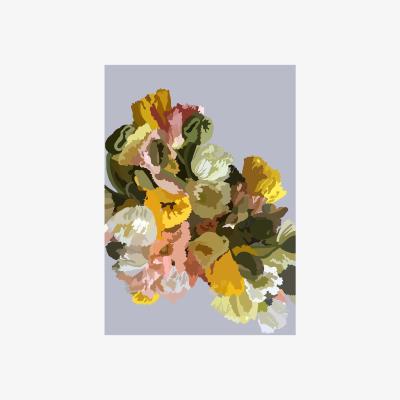 Wolf & Badger Neutrals Katies Flowers A3 297 X 420Mm Mummy Draws