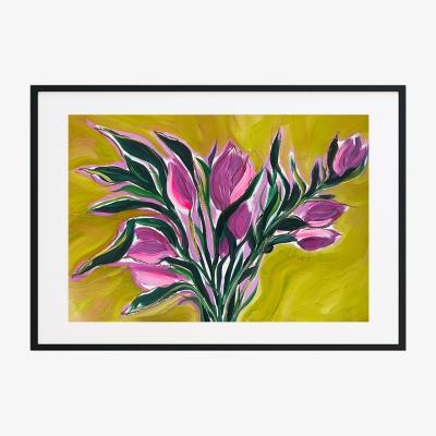 Wolf & Badger Green Friends Are Like Flowers - Abstract Floral Print Jessica Slack Studio