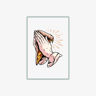Wolf & Badger Rose Gold Pizza Is Life Medium Stanley Print House