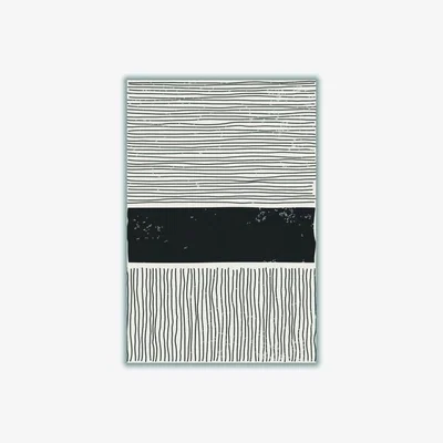 Wolf & Badger Black Subtle Line Series #5 A4 210 X 297Mm Stanley Print House