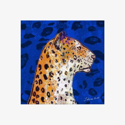 Wolf & Badger The Leopard's Head Signed Print A4 210 X 297Mm Jessica Russell Flint