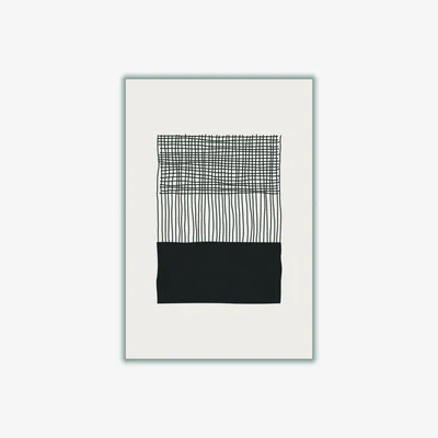 Wolf & Badger Black Dark Minimalism Series #3 A4 210 X 297Mm Stanley Print House