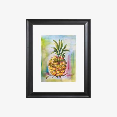 Wolf & Badger Art Print Pineapple Neon Abstract Catchii