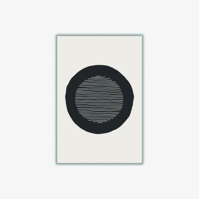 Wolf & Badger Black Circle Vibe Series #3 A4 210 X 297Mm Stanley Print House