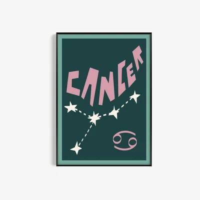Wolf & Badger Cancer Art Print - A2 Natalie Cass Art