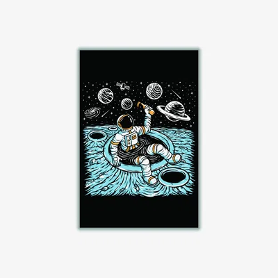 Wolf & Badger Blue Cold Beer And Zero Gravity Large Stanley Print House
