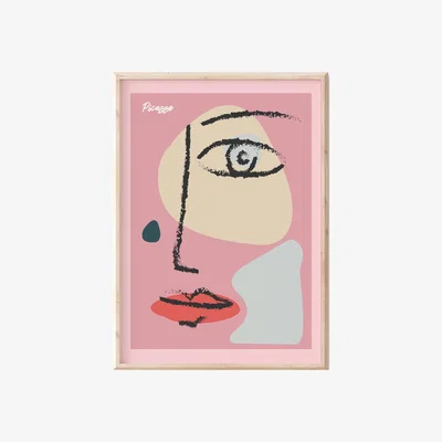 Wolf & Badger Picasso Face Print Sofe Store