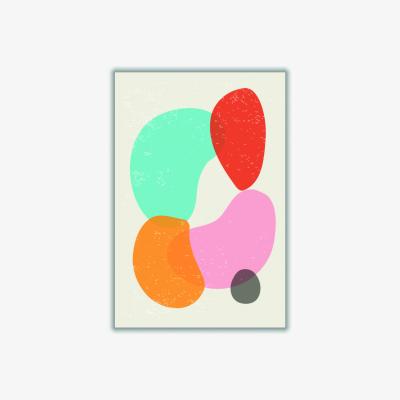 Wolf & Badger Bright Abstract Shapes #4 A2 420 X 594Mm Stanley Print House