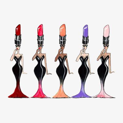 Wolf & Badger Getting Lippy Darling | A4 | 210 X 297Mm | Charlotte Posner