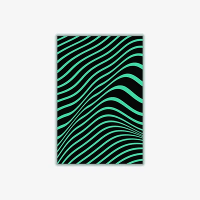 Wolf & Badger Blue Vibes A3 297 X 420Mm Stanley Print House