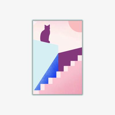 Wolf & Badger Pink / Purple Boho Minimal Designs #3 A2 420 X 594Mm Stanley Print House