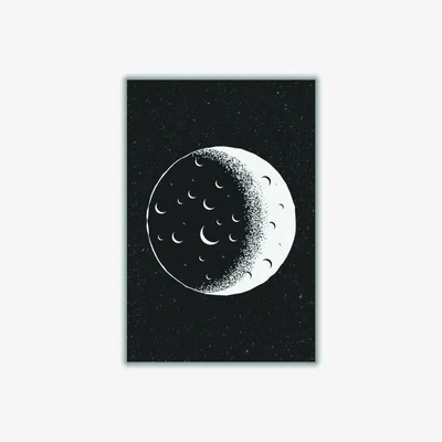 Wolf & Badger White Moon Vibes Xxs Stanley Print House