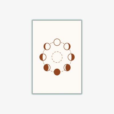 Wolf & Badger Brown Everything Goes In Cycles Xxs Stanley Print House