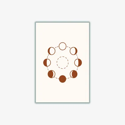 Wolf & Badger Brown Everything Goes In Cycles Xxs Stanley Print House