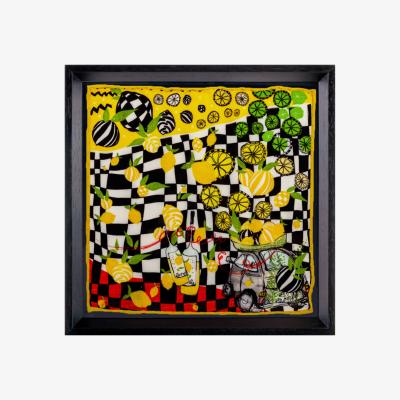 Wolf & Badger Sorrento Limoncello Framed Silk | One Size | Un Poco