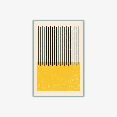 Wolf & Badger Yellow / Orange Minimal Colour Set #3 Medium Stanley Print House