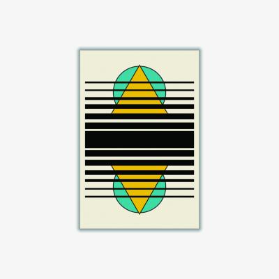 Wolf & Badger Geometric Suns. Iiii A2 420 X 594Mm Stanley Print House