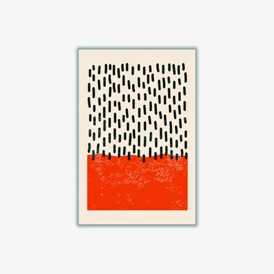 Wolf & Badger Yellow / Orange Minimal Abstract Set #4 Extra Small Stanley Print House