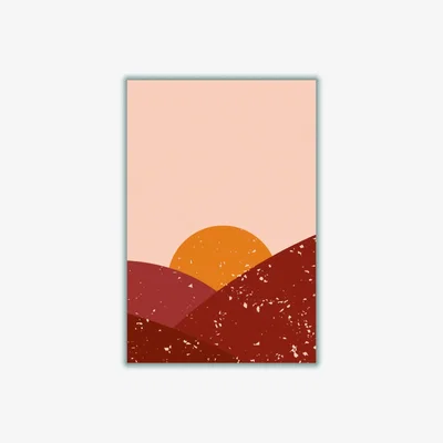 Wolf & Badger Brown The Perfect Sunset A4 210 X 297Mm Stanley Print House
