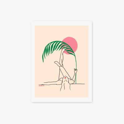 Wolf & Badger Sunset Bliss Art Print 21X30Cm Soumati Studio