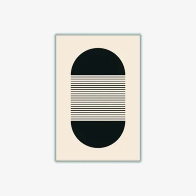 Wolf & Badger Black Geometric Vibes #4 Large Stanley Print House