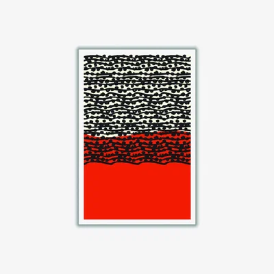 Wolf & Badger Red Vibe 2 A4 210 X 297Mm Stanley Print House