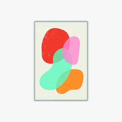 Wolf & Badger Bright Abstract Shapes #3 Xxs Stanley Print House