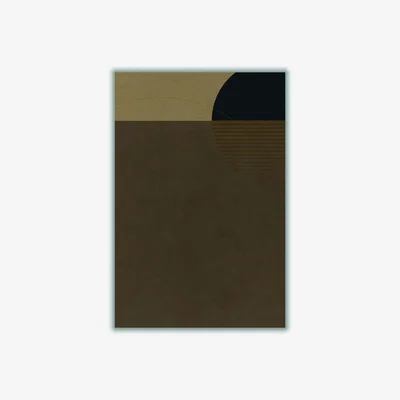 Wolf & Badger Brown Minimal Vibes 1 A1 594 X 841Mm Stanley Print House