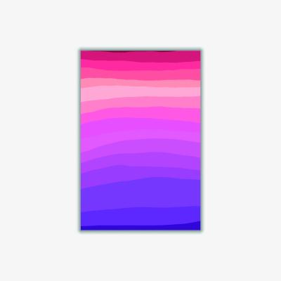 Wolf & Badger Pink / Purple Gradient Vibes Series #2 A4 210 X 297Mm Stanley Print House