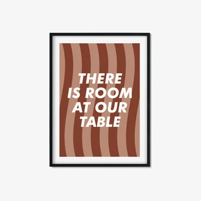 Wolf & Badger Neutrals There Is Room At Our Table - A3 Size A3 297 X 420Mm The Native State