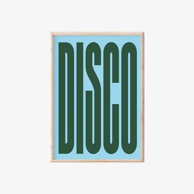 Wolf & Badger Disco Blue Print Sofe Store