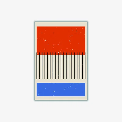 Wolf & Badger Vibrant Minimal Series #3 A4 210 X 297Mm Stanley Print House