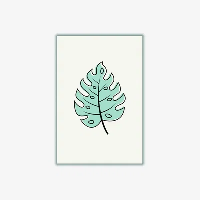 Wolf & Badger Rose Gold Abstract Tropical Leaves Iii A3 297 X 420Mm Stanley Print House