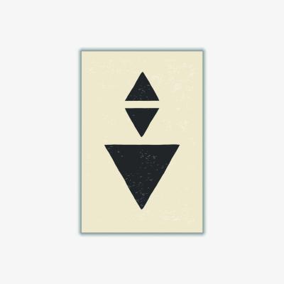 Wolf & Badger Black Abstract Triangles #3 Medium Stanley Print House