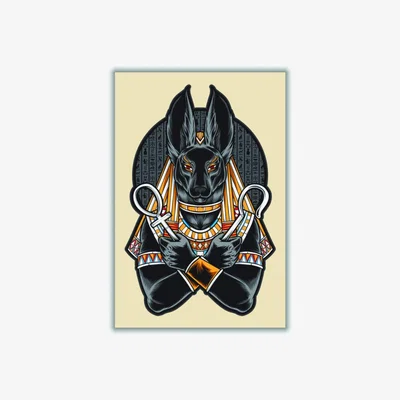 Wolf & Badger Yellow / Orange Lord Of The Dead A3 297 X 420Mm Stanley Print House