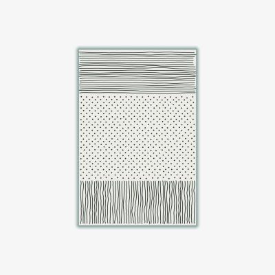 Wolf & Badger Black Minimal Line Vibes 2 A3 297 X 420Mm Stanley Print House