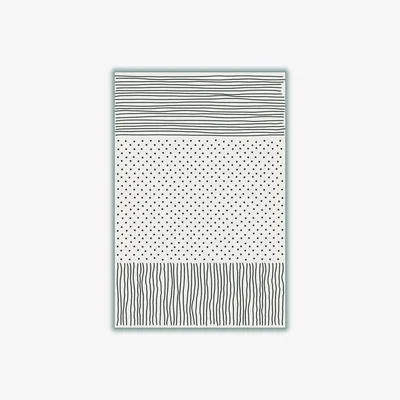 Wolf & Badger Black Minimal Line Vibes 2 A3 297 X 420Mm Stanley Print House